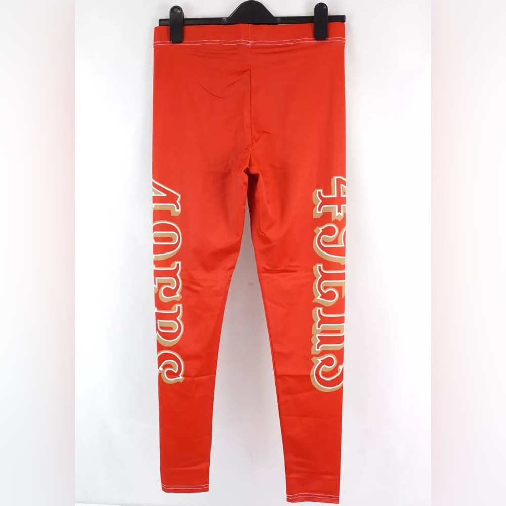 NEW San Francisco 49ers NFL Long Yoga Pants Leggings Women’s M L XL or 2XL - Picture 3 of 9